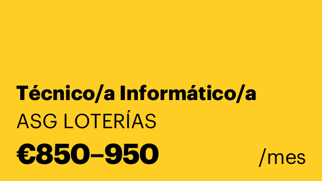 Técnico/a Informático/a