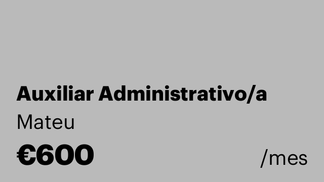 Auxiliar Administrativo/a