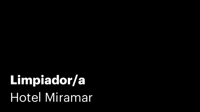 Limpiador/a