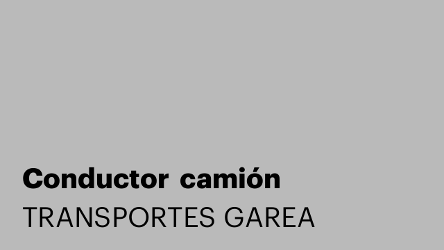 Conductor  camión