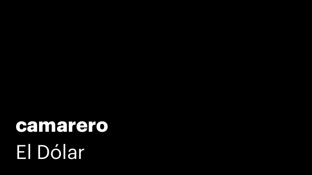 camarero