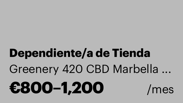 Dependiente/a de Tienda