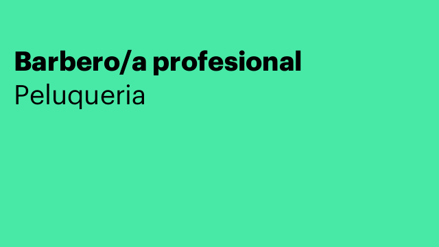 Barbero/a profesional