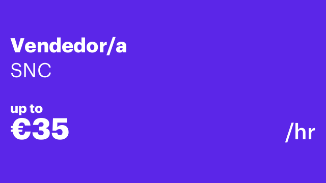 Vendedor/a