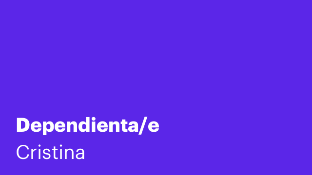 Dependienta/e