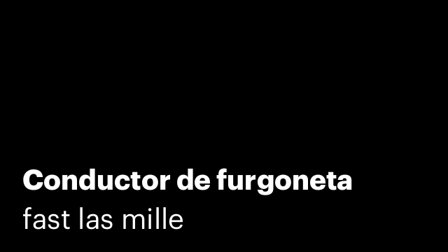 Conductor de furgoneta