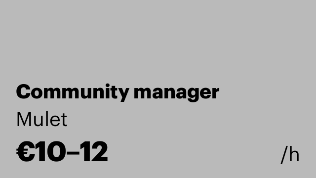 Community manager