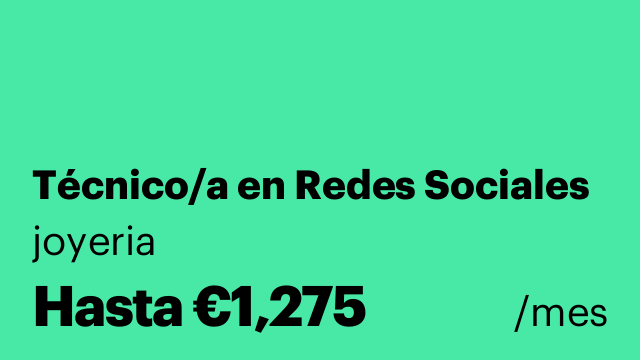 Técnico/a en Redes Sociales