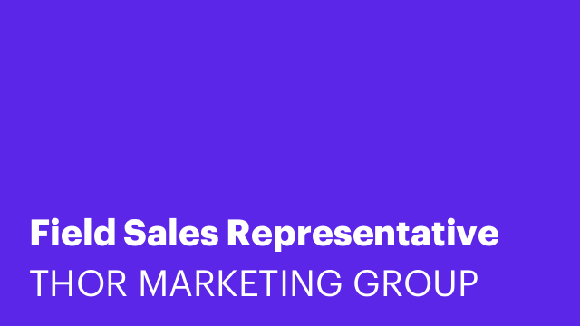 Field Sales Representative