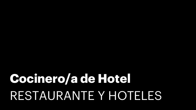 Cocinero/a de Hotel