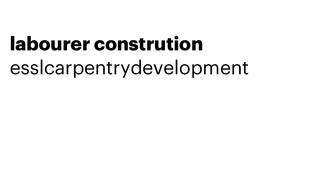 labourer constrution