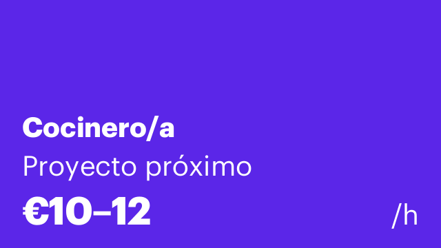 Cocinero/a