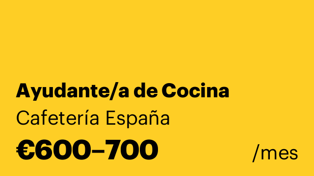 Ayudante/a de Cocina