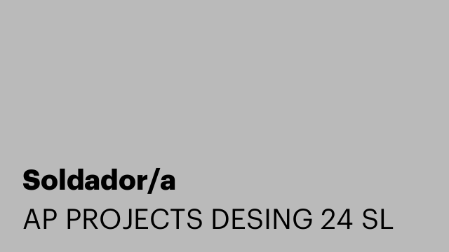 Soldador/a