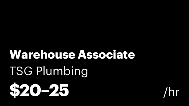 Warehouse Associate