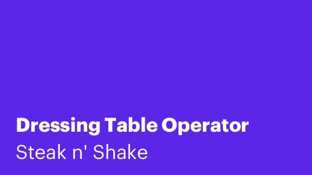 Dressing Table Operator