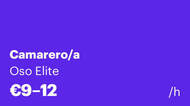 Camarero/a