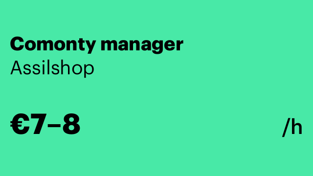 Comonty manager