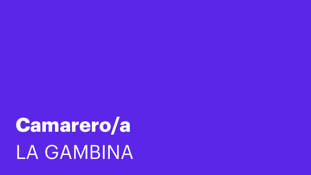 Camarero/a