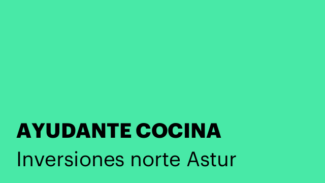 AYUDANTE COCINA