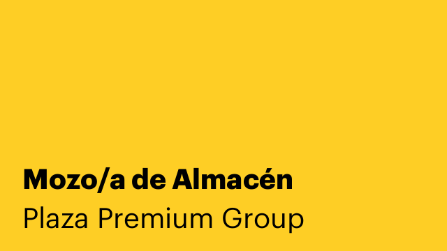 Mozo/a de Almacén