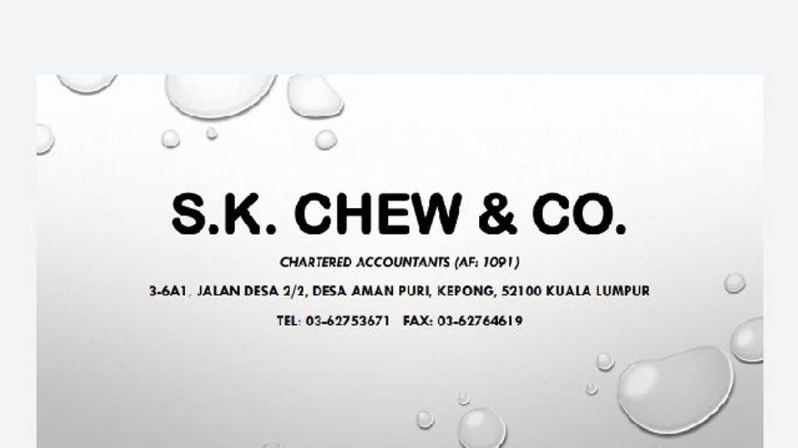 S.K. Chew & Co. cover image