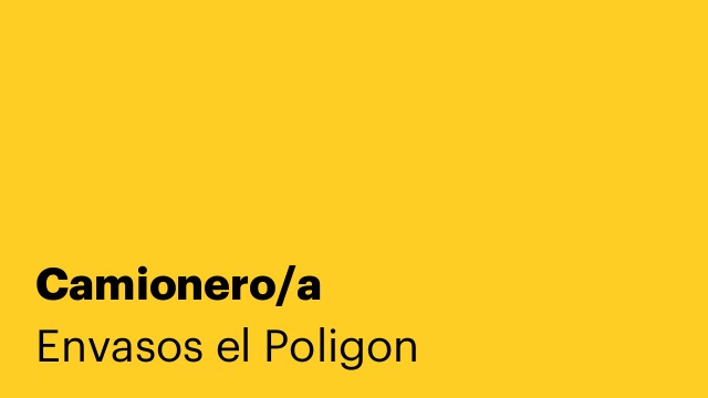 Camionero/a