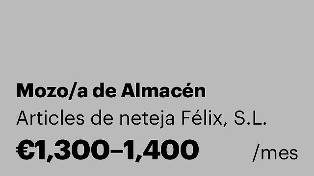 Mozo/a de Almacén