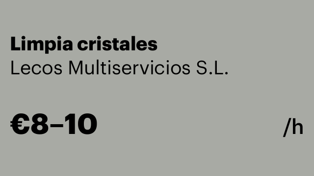 Limpia cristales
