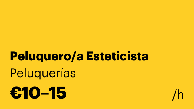Peluquero/a Esteticista