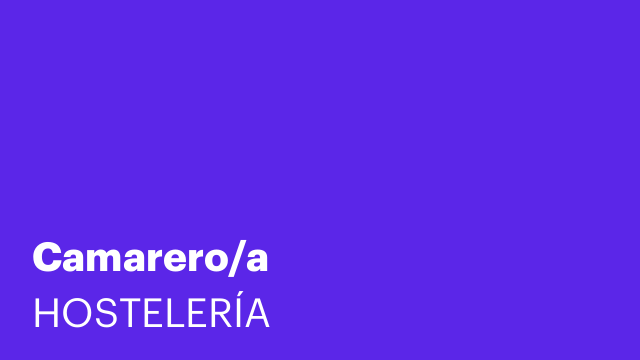 Camarero/a