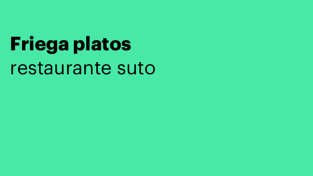Friega platos
