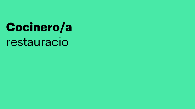 Cocinero/a