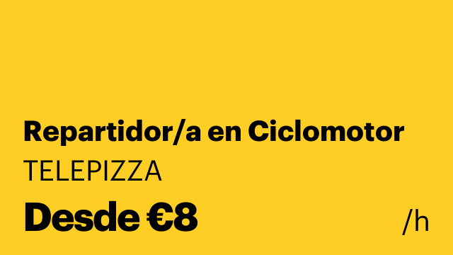 Repartidor/a en Ciclomotor