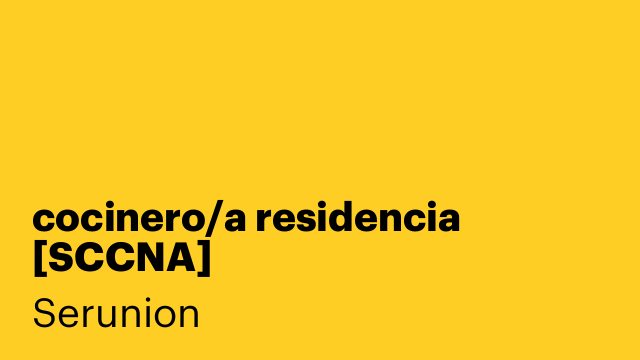 cocinero/a residencia [SCCNA]