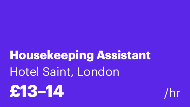 Housekeeping Assistant