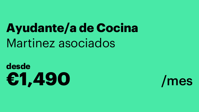 Ayudante/a de Cocina