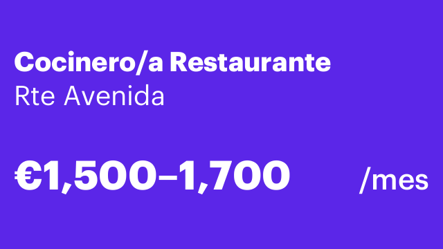 Cocinero/a Restaurante