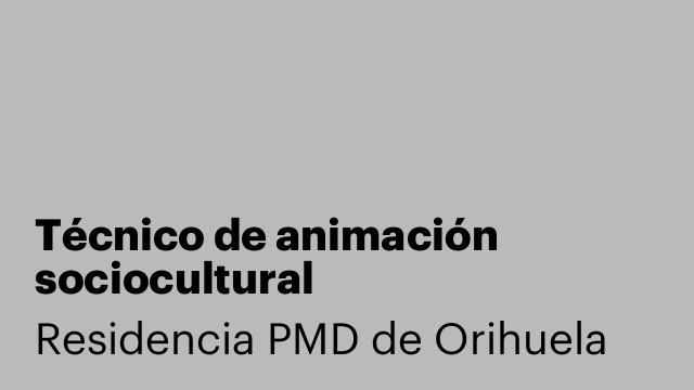 Técnico de animación sociocultural