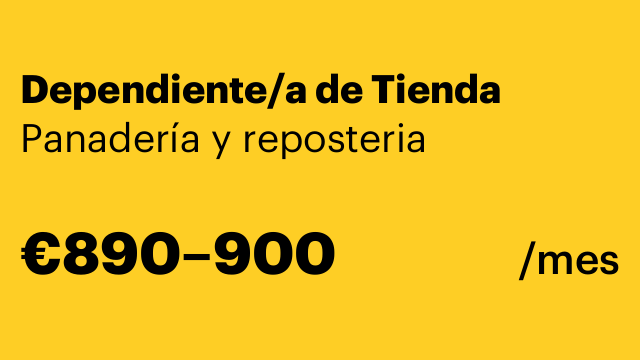 Dependiente/a de Tienda