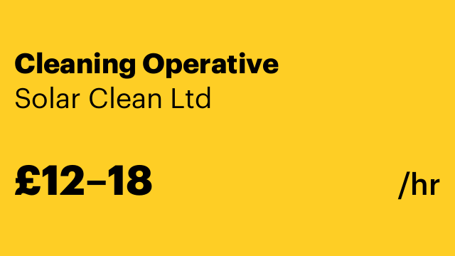 Cleaning Operative