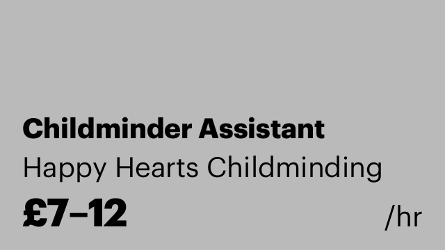 Childminder Assistant