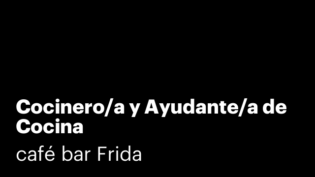 Cocinero/a y Ayudante/a de Cocina