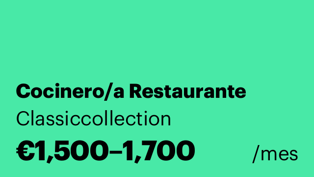 Cocinero/a Restaurante