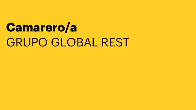 Camarero/a