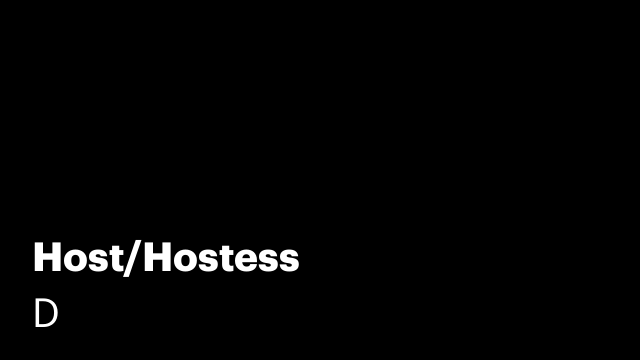 Host/Hostess