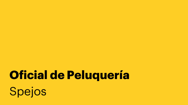 Oficial de Peluquería
