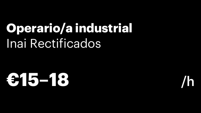 Operario/a industrial