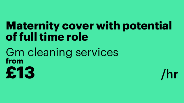 Maternity cover with potential of full time role