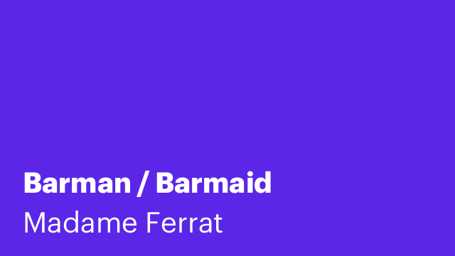 Barman / Barmaid